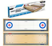 GoSports Shuffleboard Game Sets, SHFL-01 Unisex-Teen, Bianco, Taglia Unica