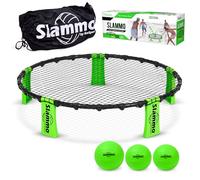 GoSports Slammo - Set da Gioco, Include 3 Palline, Custodia per Il Trasporto e Regole, Gioco per Prato, Spiaggia e Feste all’Aperto, Gioco roundnet