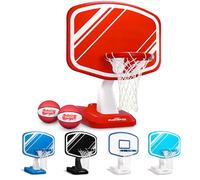 GoSports Splash Hoop PRO - Gioco di Basket per Piscina, Include Un canestro da Basket per Bordo Piscina, 2 Palline e Pompa, Colore: Rosso