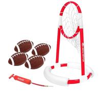 GoSports Splash Pass Galleggiante Pool Football Game Include Hoop, 4 Palloni da Calcio e Pompa
