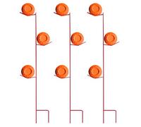 GoSports - Supporto per piattelli in Acciaio a Tre Torri, Confezione da 3, Supporti per bersagli d'argilla per Il tiro a Segno