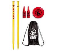 GoSports Tipsy Toss Set da gioco, lancio del disco volante con bottiglia, gioco da cortile, Pro