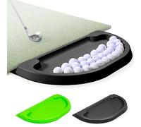 GoSports Vassoio per palline da golf per tutte le stagioni, capacità di 70 palline, compatibile con tutti i tappetini da allenamento, nero