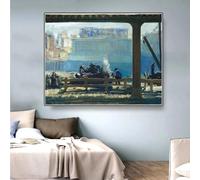 GOSRD George Bellows《Blue Morning, 1909》Stampe su tela, pittura a olio, poster, immagine, decorazione moderna per la casa (70x100 cm/senza cornice)