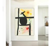 GOSRD Joan Miro《La Calebasse (D. 488) 1969》Stampe su tela, pittura a olio, opera d'arte, poster, quadro, decorazione da parete per casa e soggiorno (30x45 cm/senza cornice)