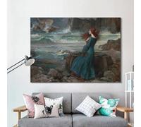 GOSRD Poster e stampe classiche, dipinti su tela, Miranda-The Tempest, poster, quadri decorativi per la stanza (60x80 cm/senza cornice)