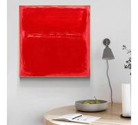 GOSRD Poster e stampe su tela di Mark Rothko, dipinto su tela, quadro da parete per la decorazione del soggiorno (80x80 cm)