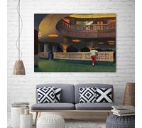 GOSRD Realismo The Sheridan Theatre Dipinti su tela Edward Hopper Poster e stampe Immagini artistiche da parete per la decorazione della casa (60x90cm/senza cornice)