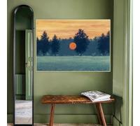 GOSRD Rene Magritte Le Banquet, 1964" Surrealismo Stampe su tela Pittura a olio Arte scandinava Decorazione per la casa (70x100 cm/cornice interna)