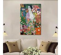 GOSRD Riproduzione della pittura a olio di Gustav Klimt The Dancer Figura Immagine Donna Immagine su tela per la decorazione della parete 30x50 cm senza cornice