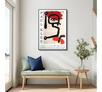 GOSRD Stampa su tela, ristampa di un manifesto espositivo vintage del 1959 per le opere di Paul Klee, poster, decorazione per la casa, dipinto murale (35x50 cm)