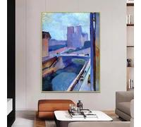GOSRD Uno scorcio di Notre-Dame nel tardo pomeriggio di Henri Matisse Fauvismo Paesaggio Opera d'arte su stampe su tela Arte murale di lusso 60x85CM senza cornice