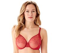 Gossard Reggiseno Trasparente in Pizzo Lucido da Donna, Lampone Blush, 32B, Lampbery Blush, 2B