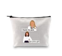 Gossip-g - Borsa per il trucco ispirata al programma televisivo Gossip-g, idea regalo per i fan dei fan dei film "I Have to Pee Go Piss Girl" con cerniera, Go Piss Girl Ku, alla moda