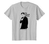 Gossip Girl I'm Chuck Bass Maglietta, Bambini, Argento, 2 Anni