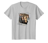 Gossip Girl Line Border Maglietta, Bambini, Argento, 6 Anni