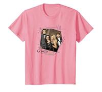 Gossip Girl Line Border Maglietta, Bambini, Rosa, 6 Anni
