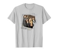 Gossip Girl Line Border Maglietta, Uomo, Argento, L
