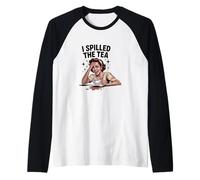 Gossip I Versato Il Tè Ragazza Nera Maglia con Maniche Raglan