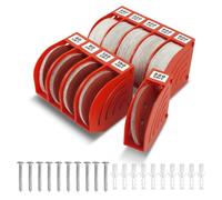 gostle Scatola portaoggetti per dischi abrasivi da 15,2 cm, organizer per carta vetrata con 10 contenitori, scaffale salvaspazio, connessione a scatto offset, classificazione della grana