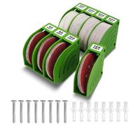 gostle Scatola portaoggetti per dischi abrasivi da 15,2 cm, organizer per carta vetrata con 8 contenitori, scaffale salvaspazio, connessione a scatto offset, classificazione della grana