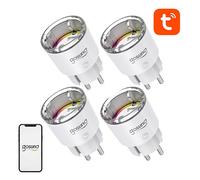 PRESA INTELLIGENTE GOSUND EP2 - Wi-Fi 2,4 GHz, 4 pezzi, 10A, compatibile con Tuya