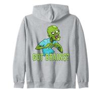 Got Brains? Affamato Zombie Divertente Halloween Cartoon Zombies Felpa con Cappuccio