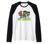 Got Brains? Affamato Zombie Divertente Halloween Cartoon Zombies Maglia con Maniche Raglan