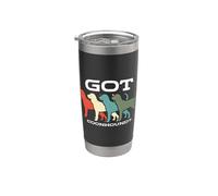 Got Coonhound Retro Loves Treeing Walker Cane Razza Coonhound Bicchiere termico in acciaio inox doppia parete