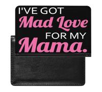 Got Mad Love for Mama - Custodia a portafoglio da viaggio con scomparto per carte di credito, per donne e uomini