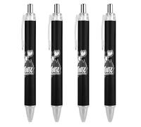 Got Moose - Penna a sfera retrattile, inchiostro blu, scrittura scorrevole, 4 pezzi, come da immagine 1