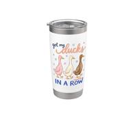 Got My Ducks In A Row Mostly Funny Sarcastic Saying Bicchiere termico in acciaio inox doppia parete