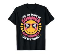 Got My Mind On Summer Relaxed Sun With Sunglasses Spiaggia Maglietta