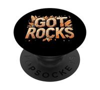GOT ROCKS Geology Rock Collector Mineral Hunter PopSockets PopGrip Adesivo