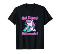 Got Sugar Unicorns Do Tea Sorseggiando Unicorn Wrangler Maglietta