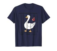 Got Too Funny Goose in Jail Duck Animal Meme Mode Maglietta