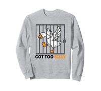 Got Too Silly Animal Lover Pun Humor Funny Goose Felpa