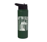 Got Too Silly Funny Goose Meme Jailbird Prison Stainless Steel Insulated Water Bottle