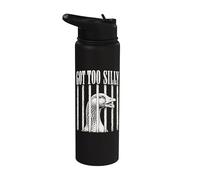 Got Too Silly Funny Goose Meme Jailbird Prison Stainless Steel Insulated Water Bottle