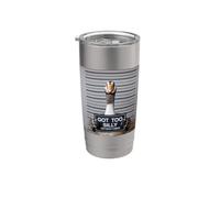 Got Too Silly Funny Goose Mugshot Bicchiere termico in acciaio inox doppia parete