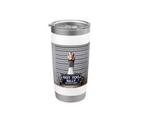 Got Too Silly Funny Goose Mugshot Bicchiere termico in acciaio inox doppia parete