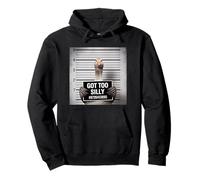 Got Too Silly Funny Goose Mugshot Felpa con Cappuccio