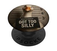 Got Too Silly Funny Goose Mugshot PopSockets PopGrip Adesivo