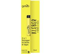 got2b Colla 4 Brows & Edges (16 ml), 2 in 1 Brow Gel & Hair Mascara, con pratico pennello bifacciale per lo styling e il fissaggio dei capelli del bambino, formula vegana