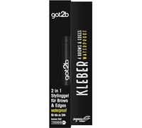 got2b Colla 4 Brows & Edges Waterproof (16 ml), 2 in 1 Brow Gel & Hair Mascara, resistente al sudore e all'acqua fino a 24 ore, con pratica spazzola per capelli per acconciature e bordi