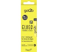 got2b Gel per sopracciglia 2 in 1 incollato per sopracciglia e bordi, tenuta 72 ore, senza residui bianchi o appiccicosità, vegano, senza silicone, senza alcool, 16 ml