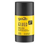 Got2b Glued Wax Stick 50g, Stick Cera Capelli per Look Lisci e Sl initura Liscia Senza Effetto Croccante, Acconciature Durature e Super Lisce, Delicato sul Cuoio Capelluto