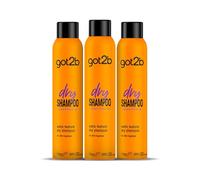 Got2b - Shampoo Secco Texture Extra - 3 pezzi da 200 ml (600 ml) - Rinfresca i capelli istantaneamente - Ottimo per acconciature