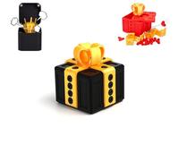 Gotcha Box Scherzo con Dito a Sorpresa, Scatola Regalo Scherzo Stampata in 3D da 3,14 Pollici con Viti e Dita Pop Up, Divertenti Regali di San Valentino per Lei/Lui Yellow Black