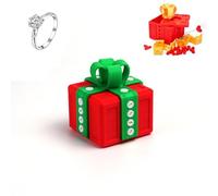 Gotcha Box Scherzo con Dito a Sorpresa, Scatola Regalo Scherzo Stampata in 3D da 3,14 Pollici con Viti e Dita Pop Up, Divertenti Regali di San Valentino per Lei/Lui Red Green